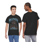 Never Stay Buried Zombie Hand T-Shirt in Black — model view