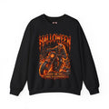 Ride or Die Skeleton Biker Sweatshirt in Black — front view