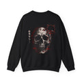 No Signal Glitch Skull Sweatshirt in Black — back view