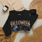 Plague Watch Plague Doctor Sweatshirt in Black — folded view