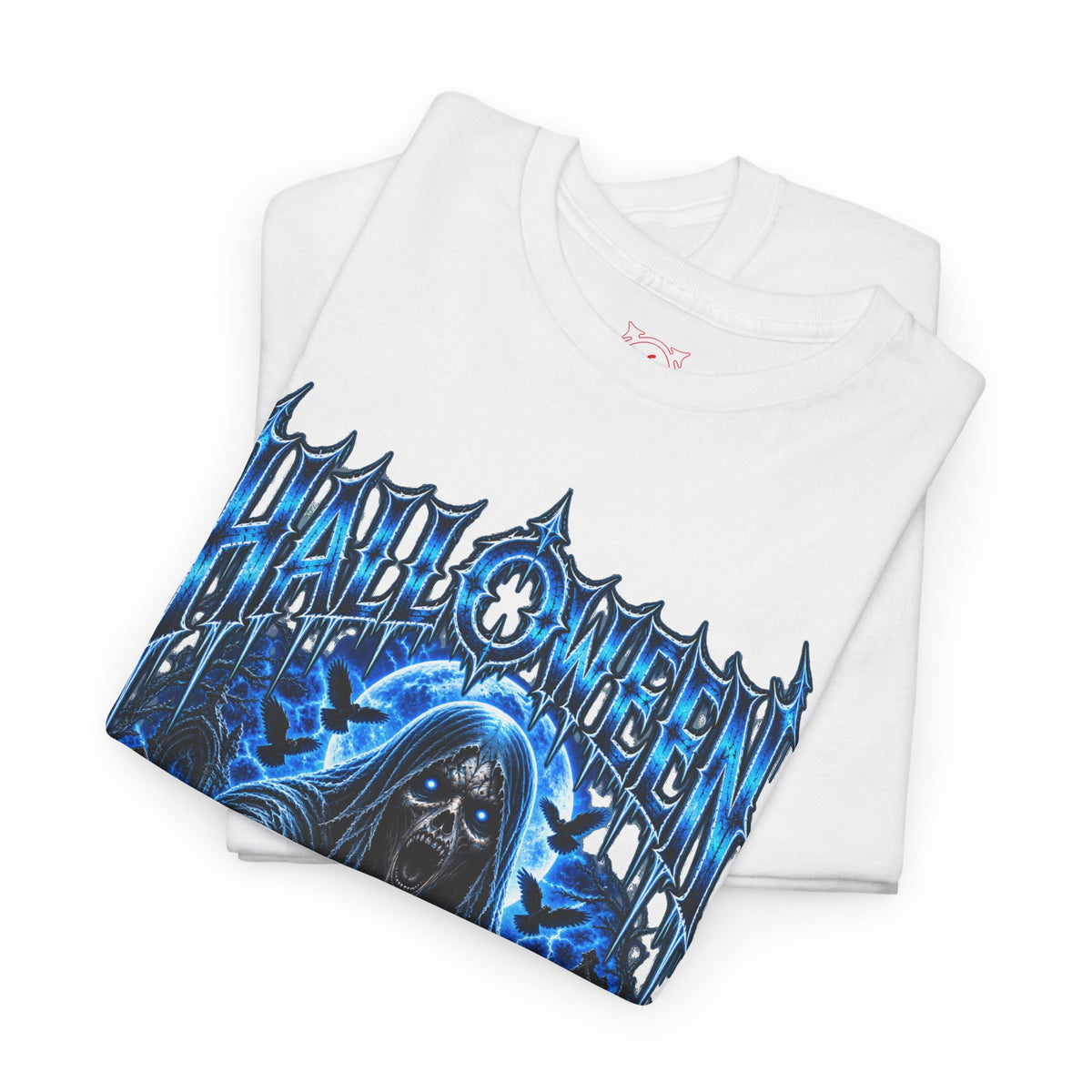 Come Closer Ghost T-Shirt in White — folded view