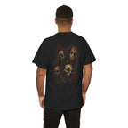 Final Cut Horror Mask T-Shirt in Black — model view
