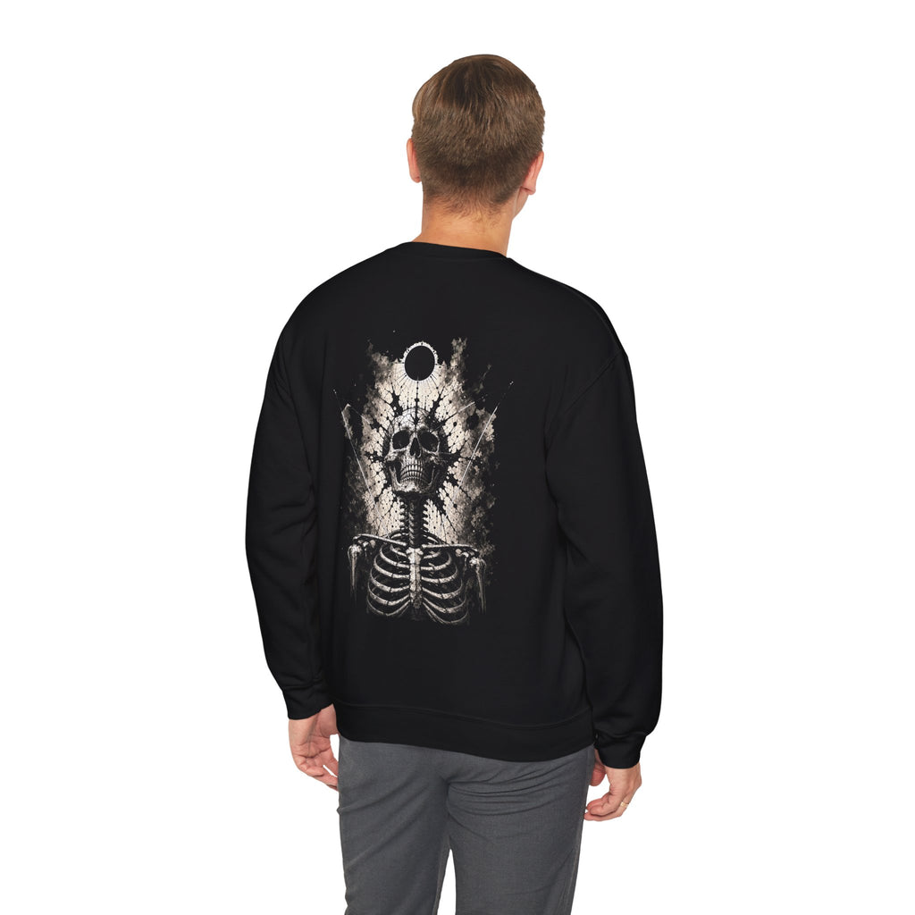 Eclipse Skeleton Sweatshirt in Black — model view