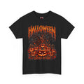 Carved by Fear Pumpkin T-Shirt in Black — front view