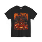 Carved by Fear Pumpkin T-Shirt in Black — front view