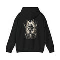 Eclipse Skeleton Hoodie in Black — back view