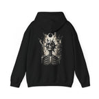 Eclipse Skeleton Hoodie in Black — back view