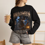 Plague Watch Plague Doctor Sweatshirt in Black — model view