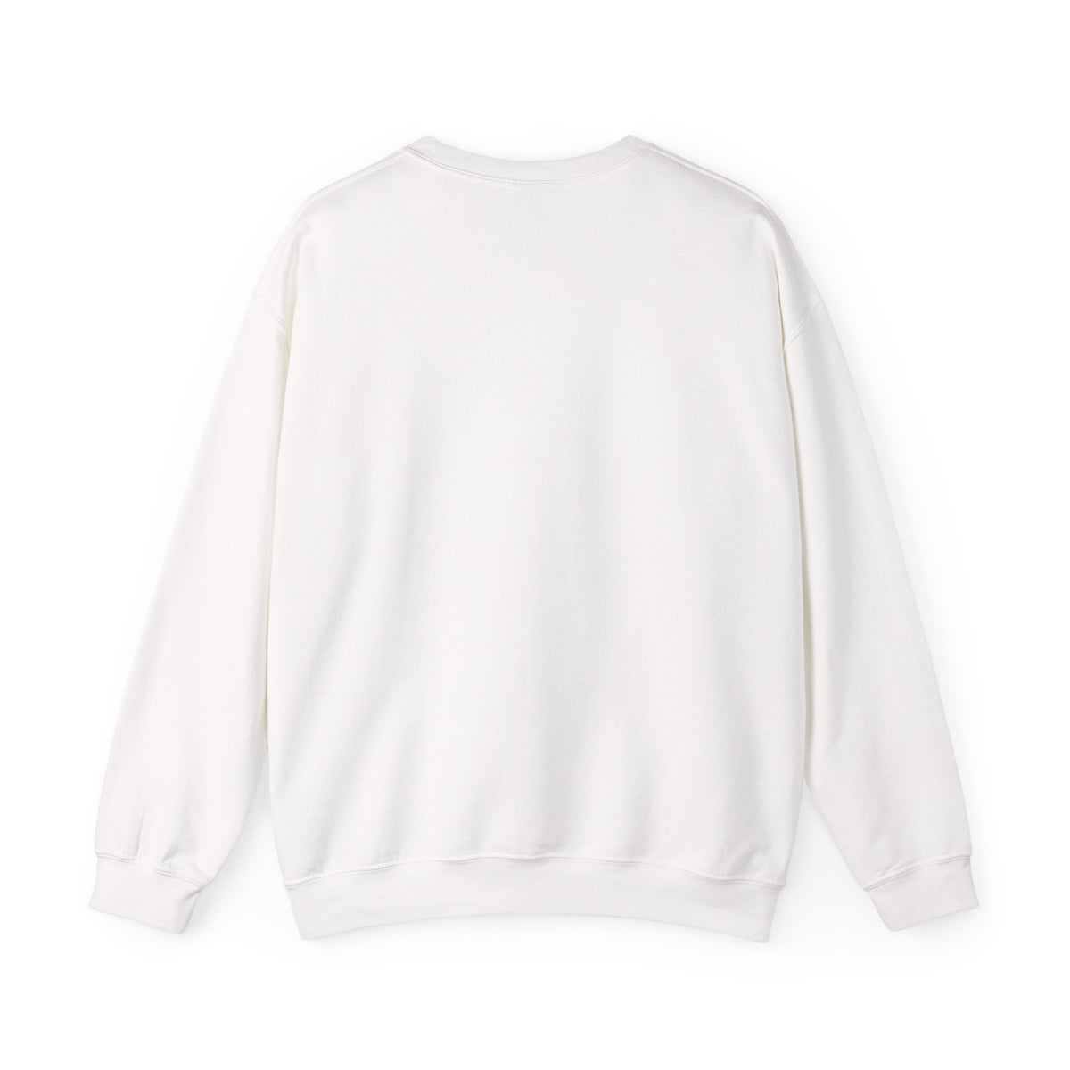Pale Remains Skull Sweatshirt in White — back view