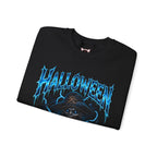 Never Buried Scarecrow Sweatshirt in Black — folded view