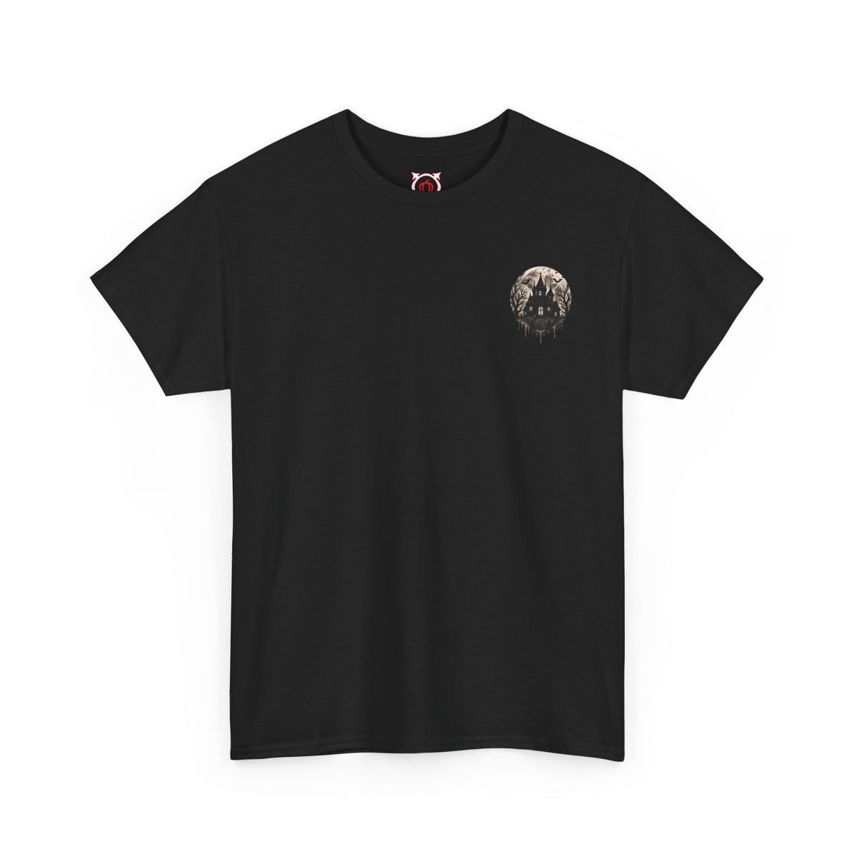 Moonlit House T-Shirt in Black — front view