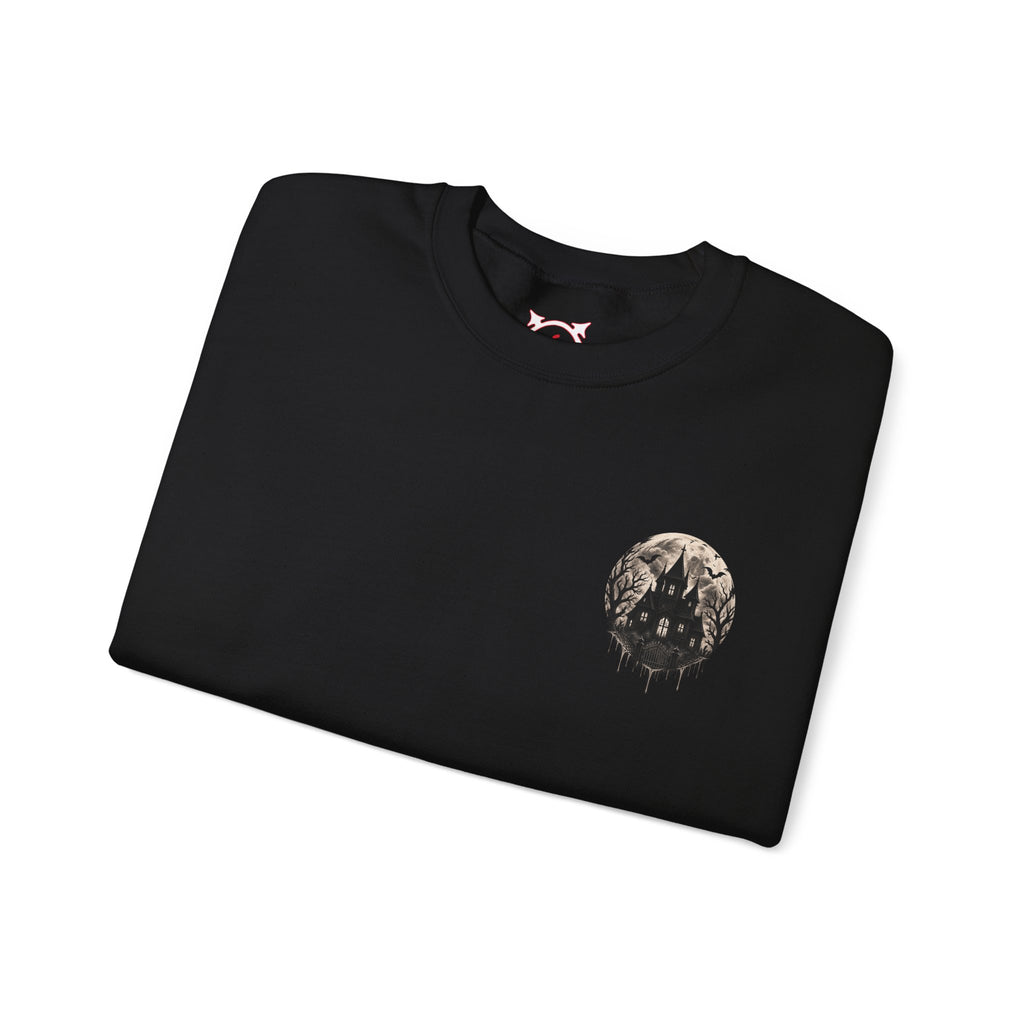 Moonlit House Sweatshirt in Black — folded view
