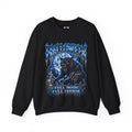 Full Moon Terror Werewolf Sweatshirt in Black — front view