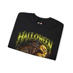 No One Leaves Scarecrow Sweatshirt in Black — folded view