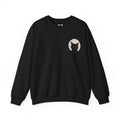 Black Cat Moon Sweatshirt in Black — front view