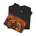 Never Forgotten Scarecrow T-Shirt in Black — folded view