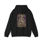 Hollow Crown Hoodie in Black — back view
