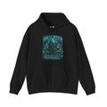 Ancient Awakening Tentacle Creature Hoodie in Black — front view