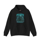 Ancient Awakening Tentacle Creature Hoodie in Black — front view
