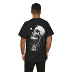 Pale Remains Skull T-Shirt in Black — model view