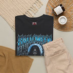 She Never Left Ghost T-Shirt in Black — folded view