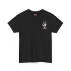 Still Reaching Zombie Hand T-Shirt in Black — front view