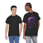 Reality Is Poison Glitch Skull T-Shirt in Black — model view